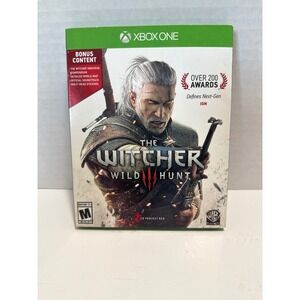 The Witcher 3 Wild Hunt Xbox One Complete Physical Set w/ Soundtrack Map Manual